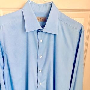 Canali Italian Long Sleeve Shirt 17.5 neck size.
